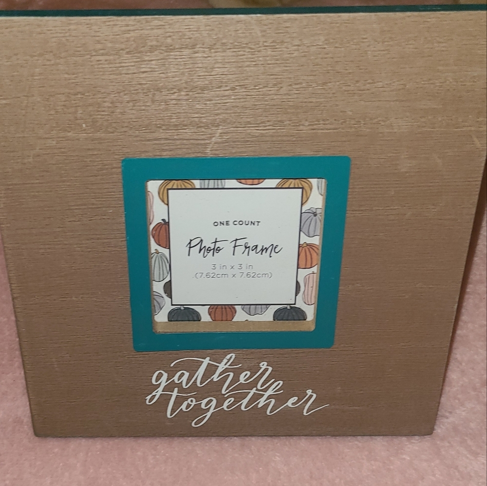 Elegant Brown and Teal Photo Frame